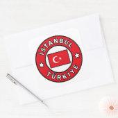 İstanbul Türkiye Vierkante Sticker (Envelop)