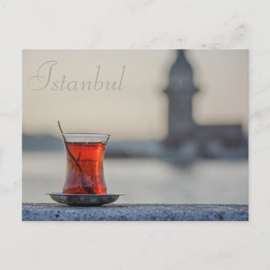Istanbul - Turkse postkaart voor thee (Voorkant)