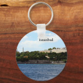 Istanbul Uitzicht- Harbour Sleutelhanger (Voorkant)