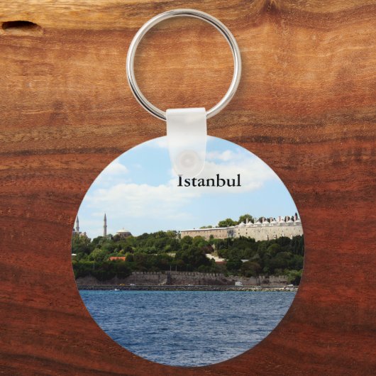 Istanbul Uitzicht- Harbour Sleutelhanger (Voorkant)