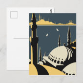 Istanbul, Uitzicht over de Bosporus- en Aya Sophia Briefkaart (Voorkant / Achterkant)