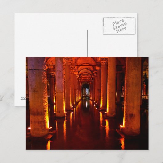 Istanbul Underground Basilica Briefkaart (Voorkant / Achterkant)