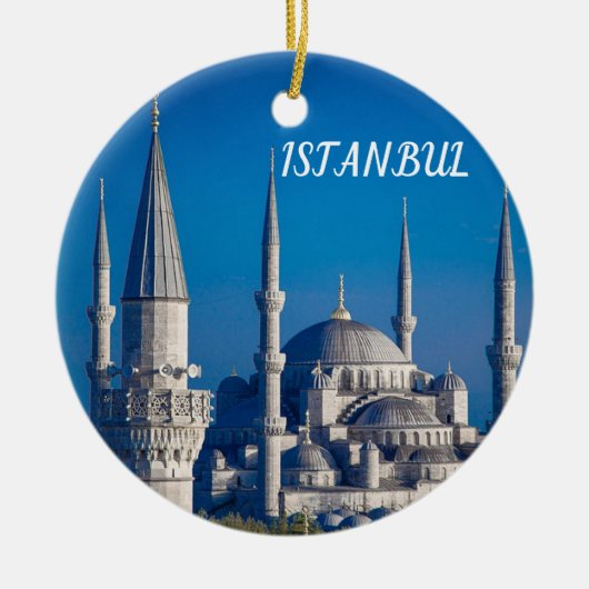 Istanbul Vacation-kerstversiering Keramisch Ornament (Voorkant)