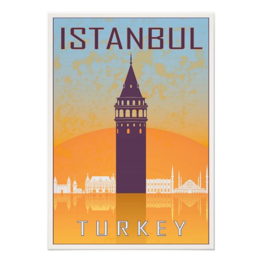 Istanbul vintage poster (Voorkant)