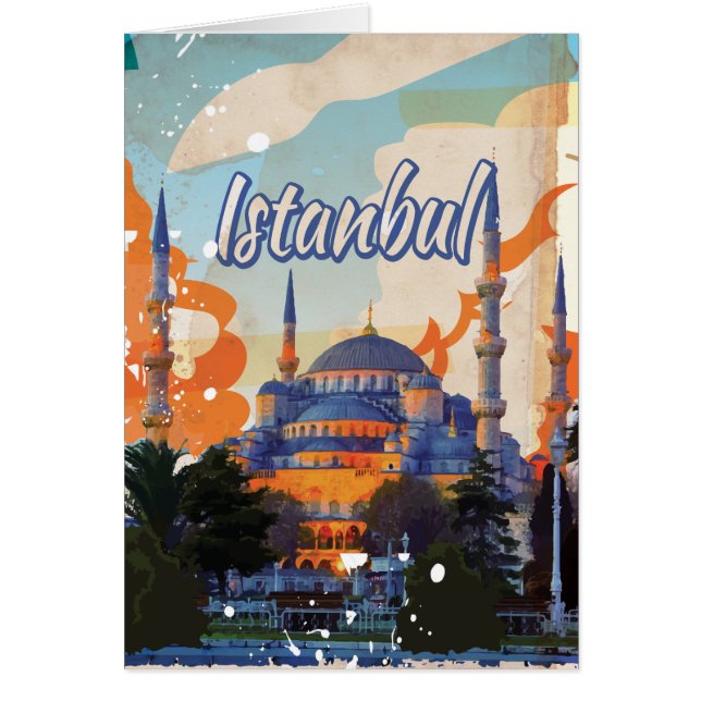 Istanbul Vintage Reisposter (Voorkant)