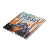 Istanbul Vintage Reisposter Tegeltje (Zijkant)