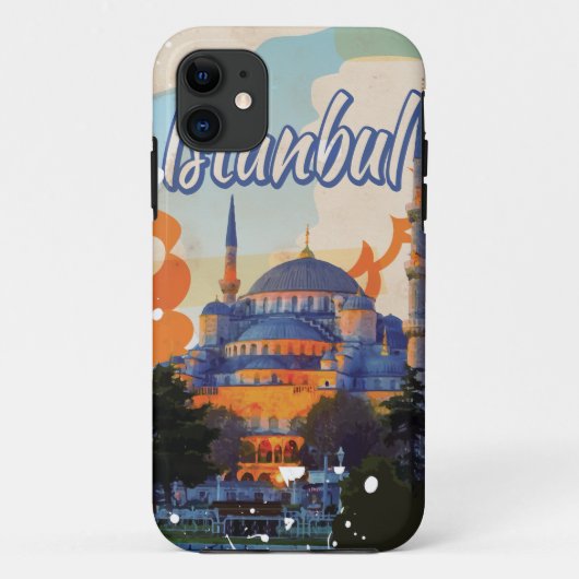 Istanbul Vintage Travel Poster Case-Mate iPhone Case (Achterkant)