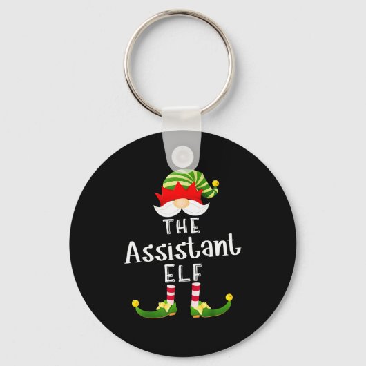 Istant Elf Group Christmas Funny Pajama Party Sleutelhanger (Voorkant)