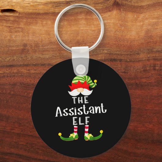 Istant Elf Group Christmas Funny Pajama Party Sleutelhanger (Voorkant)