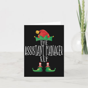 Istant Manager Elf T-shirt Familie Matching Groep Kaart