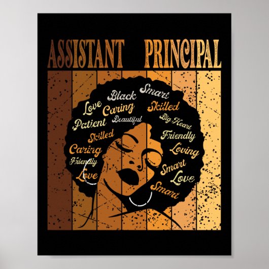 Istant Principal Afro Afrikaanse Vrouwen Zwarte Ge Poster (Voorkant)