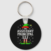 Istant Principal Elf Funny Christmas Family Matchi Sleutelhanger (Voorkant)