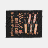 Istant Principal We Can Be Different Zwarte Geschi Fleece Deken (Voorkant (Horizontaal))
