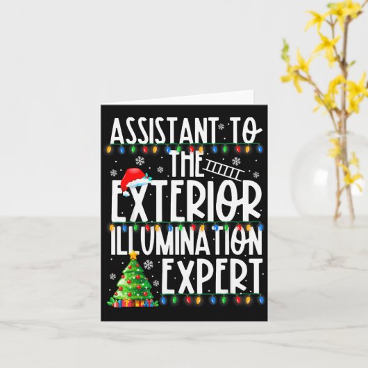 Istant To Exterior Illumination Expert Christmas L Kaart (Gele Bloem)