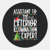 Istant To Exterior Illumination Expert Christmas L Ronde Sticker (Voorkant)
