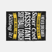 Istant Zachte Coach Bedankt Grappig Cadeau  Fleece Deken (Voorkant (Horizontaal))