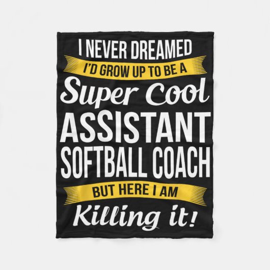 Istant Zachte Coach Bedankt Grappig Cadeau  Fleece Deken (Voorkant)