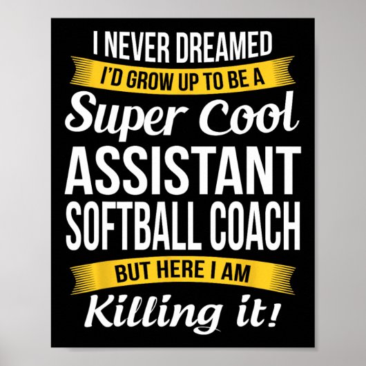 Istant Zachte Coach Bedankt Grappig Cadeau Poster (Voorkant)