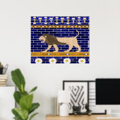 Istar Gate Lion Wall Print (Thuiskantoor)