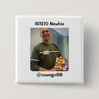 ISTE10 Newbie-supporter Vierkante Button 5,1 Cm