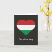 Isten éltessen sokáig, Hongaarse verjaardag Kaart (Gele Bloem)