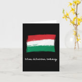 Isten éltessen sokáig, Hongaarse verjaardag Kaart (Gele Bloem)