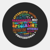 Istive Technology Specialist Appreciation Back To Ronde Sticker (Voorkant)