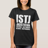 ISTJ Logisticien Introvert T Shirt Black (Voorkant)