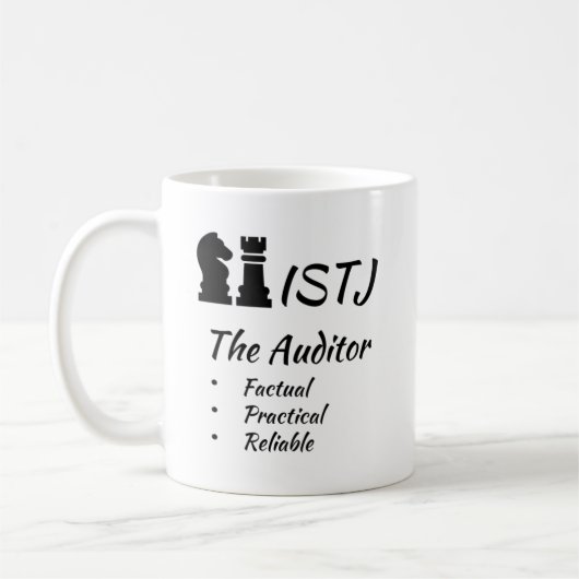 ISTJ MBTI Myers-Briggs Type Indicator Personalitei Koffiemok (Links)