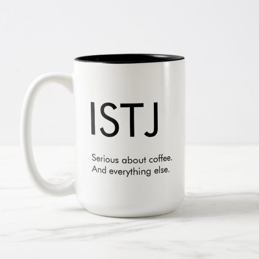 ISTJ Serieus over alles wat Mok Gift (Links)