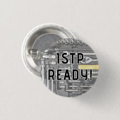 ISTP "Klaar!" Knoop Ronde Button 3,2 Cm (Voorkant /achterkant)
