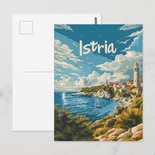 Istrië Kroatië Briefkaart (Voorkant / Achterkant)