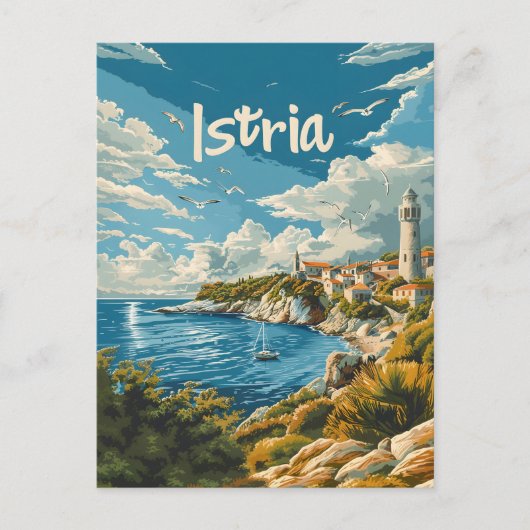 Istrië Kroatië Briefkaart (Voorkant)