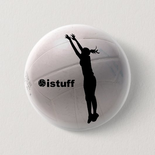 istuff Volleyball Ronde Button 5,7 Cm (Voorkant)