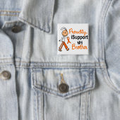 iSupport 1 SFT leukemie MS Kidney Cancer BROTHER Vierkante Button 5,1 Cm (In situ)
