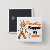 iSupport 1 SFT leukemie MS Kidney Cancer BROTHER Vierkante Button 5,1 Cm (Voorkant /achterkant)