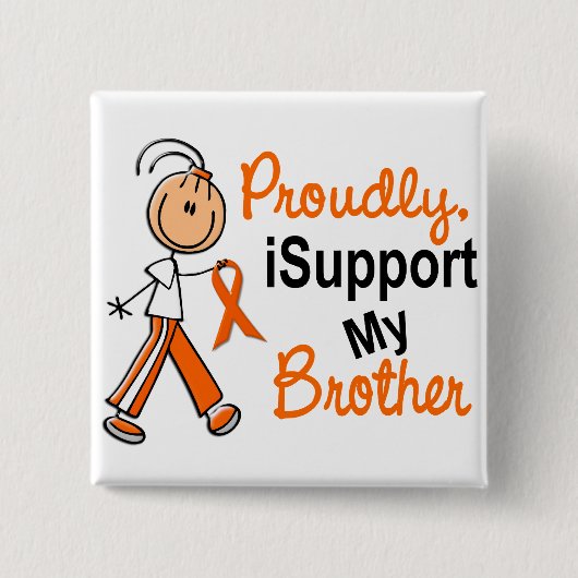 iSupport 1 SFT leukemie MS Kidney Cancer BROTHER Vierkante Button 5,1 Cm (Voorkant)