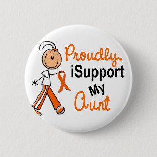 iSupport 1 SFT leukemie MS Nierkanker AUNT Ronde Button 5,7 Cm