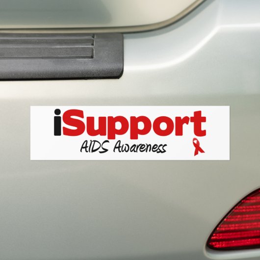iSupport AIDS Bumpersticker (Op auto)