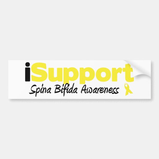 iSupport Spina Bifida Bumpersticker (Voorkant)