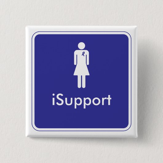 iSupport Vierkante Button 5,1 Cm (Voorkant)