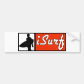 iSurf Red Bumpersticker (Voorkant)