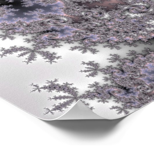 Isvirvel - Fractaal Poster (Hoek)