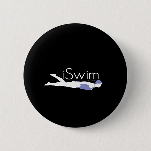 iswim - Vrouw Ronde Button 5,7 Cm (Voorkant)