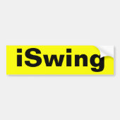 iSwing Bumpersticker (Voorkant)