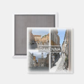 IT1500 Europa, Italië, Ravenna, koelkast Magneet (Voorkant / Achterkant)