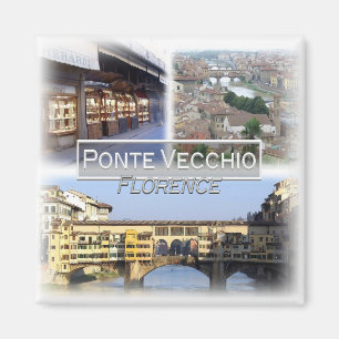 IT1508 Europa, Italië, Florence, Oude brug, koelka Magneet