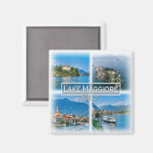 IT3259 Europa, Italië, Lago Maggiore, koelkast Magneet (Voorkant / Achterkant)