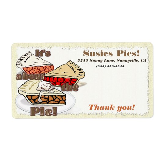 It About the Pie WEDSTRIJD Etiket (Voorkant)