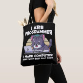 IT admin humor computer science student gezegde Tote Bag (Dichtbij)